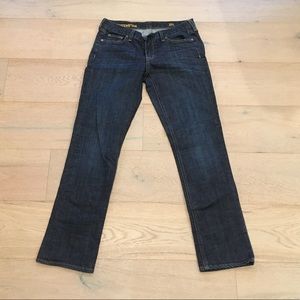 J. Crew matchstick jeans dark wash